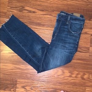 AE next level stretch high rise jegging cropped